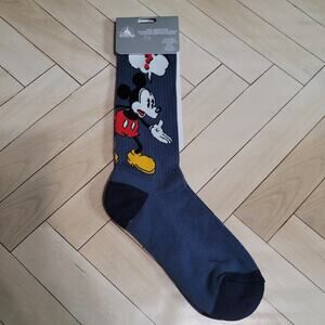 Disney Parks Blue and Black Mickey Mouse And Donald Duck Graphic Casual Socks